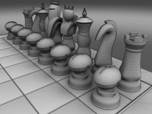 satran&ccedil; takımı 3D Model