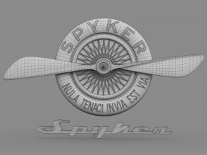 spyker logo Model 3D