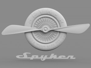 spyker logo Model 3D