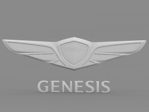 Genesis logo 3D 模型