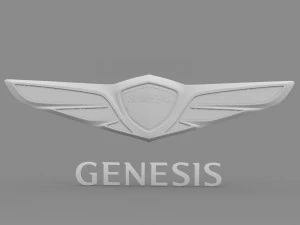 Genesis logo 3D Model