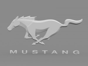 horse logo 2 3D Model