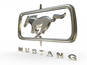 horse logo 3 3D 모델