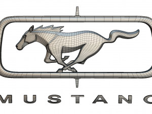 horse logo 3 3D 모델