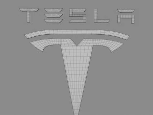 tesla logo 3D Model