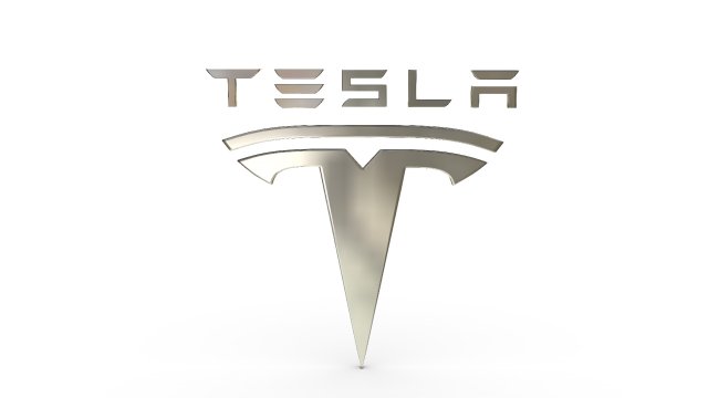 tesla logo 3D 模型 .c4d .max .obj .3ds .fbx .stl .blend 