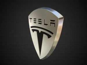 tesla logo 2 3D Model
