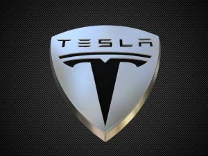 tesla logo 2 3D Model