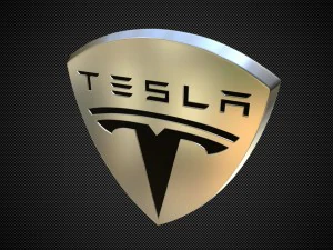 tesla logo 2 3D Model