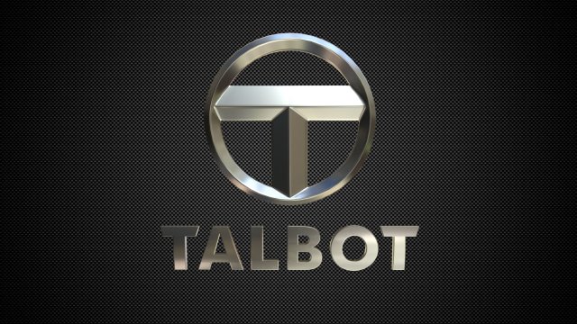 talbot logo Modello 3D .c4d .max .obj .3ds .fbx .stl .blend 