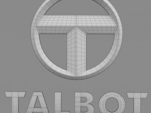 talbot logo Modello 3D