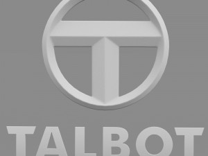 talbot logo Modello 3D