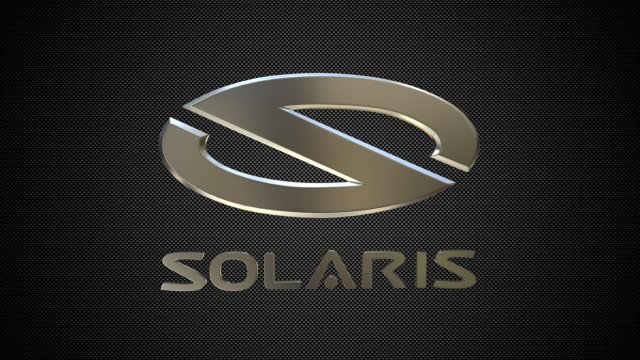solaris logo 3D Model .c4d .max .obj .3ds .fbx .stl .blend 