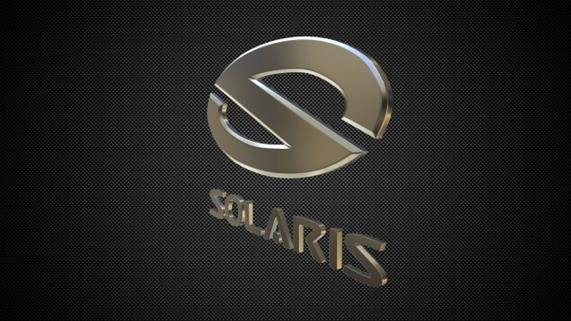 solaris logo 3D Model in Parts of auto 3DExport