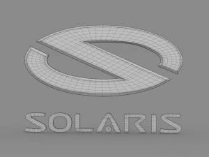solaris logo 3D Model