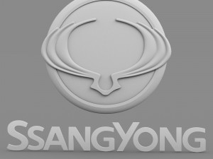 ssang yong logo 3Dモデル