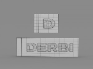 derbi logo Modelo 3D