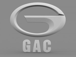 gac logo 3Dモデル