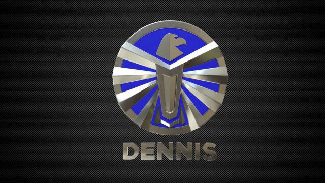 dennis logo Model 3D .c4d .max .obj .3ds .fbx .stl .blend 