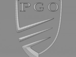 pgo logo 3D-Modell