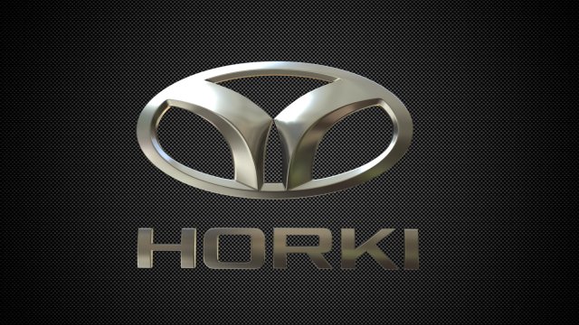 horki logo 3D Модель .c4d .max .obj .3ds .fbx .stl .blend 