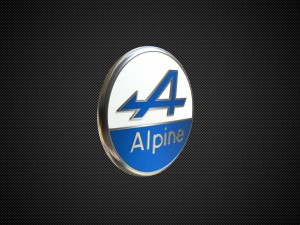alpine logo 3Dモデル