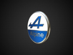 alpine logo 3Dモデル