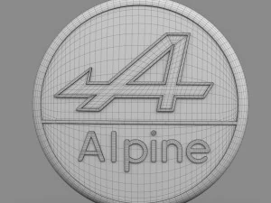 alpine logo 3D Model