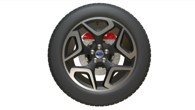 subaru wheel Modello 3D .c4d .max .obj .3ds .fbx .stl .blend 