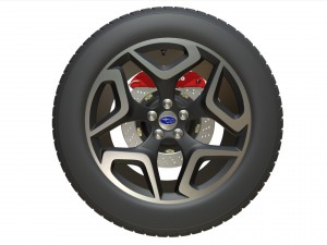 subaru wheel 3Dモデル