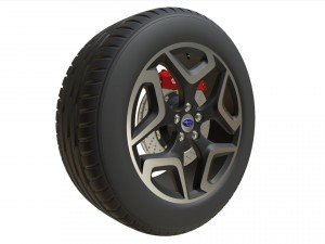 subaru wheel Modello 3D