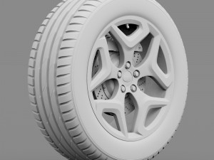subaru wheel Modello 3D