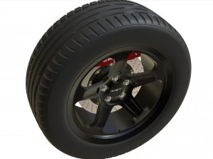 srt wheel 3D Model
