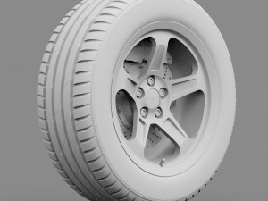 srt wheel Modelo 3D