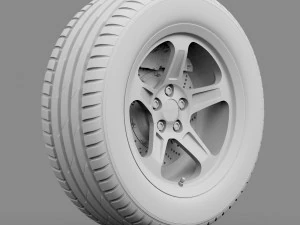srt wheel 3D Model