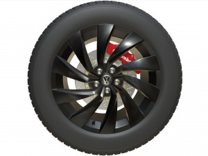 volkswagen wheel 3Dモデル