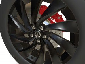 volkswagen wheel Modèle 3D