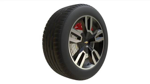 chevrolet wheel 3D Model .c4d .max .obj .3ds .fbx .stl .blend 