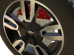 chevrolet wheel 3Dモデル
