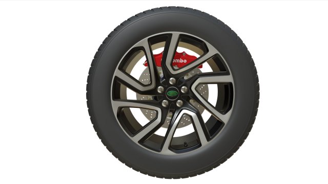 land rover wheel 3D Модель .c4d .max .obj .3ds .fbx .stl .blend 