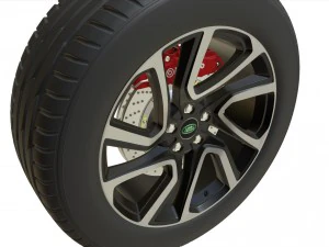 land rover wheel 3D Model