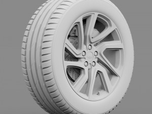 land rover wheel 3D Модель