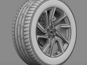 land rover wheel 3D Model