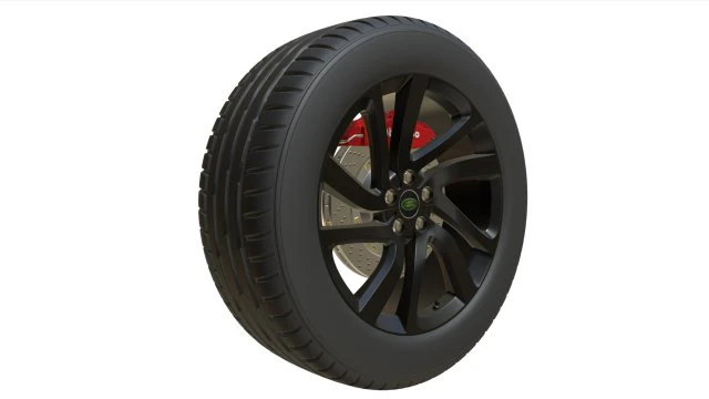 land rover wheel 2 3D Model .c4d .max .obj .3ds .fbx .stl .blend