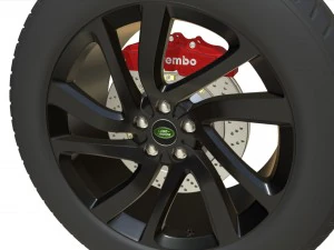 land rover wheel 2 3D Model