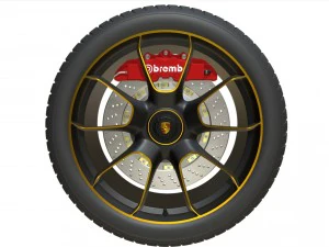 porsche wheel 3D Model