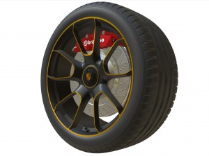 porsche wheel 3D 模型