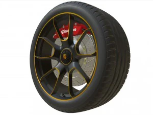 porsche wheel 3D Model