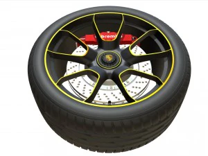 porsche wheel 3D Model