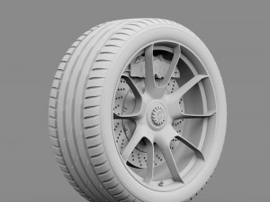 porsche wheel 3D 模型